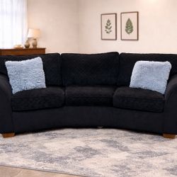 Very Comfy Black Sofa Couch (delivery available, see details) 