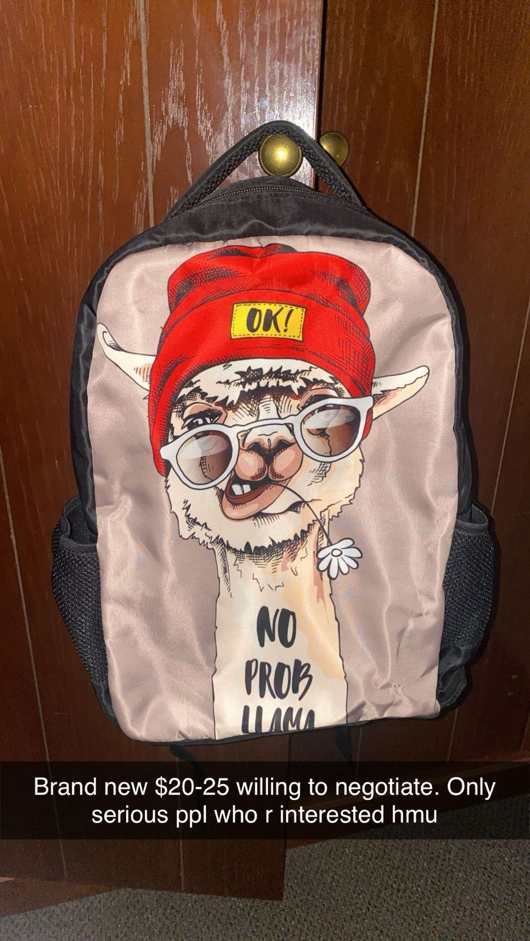 Graphic Llama Backpack