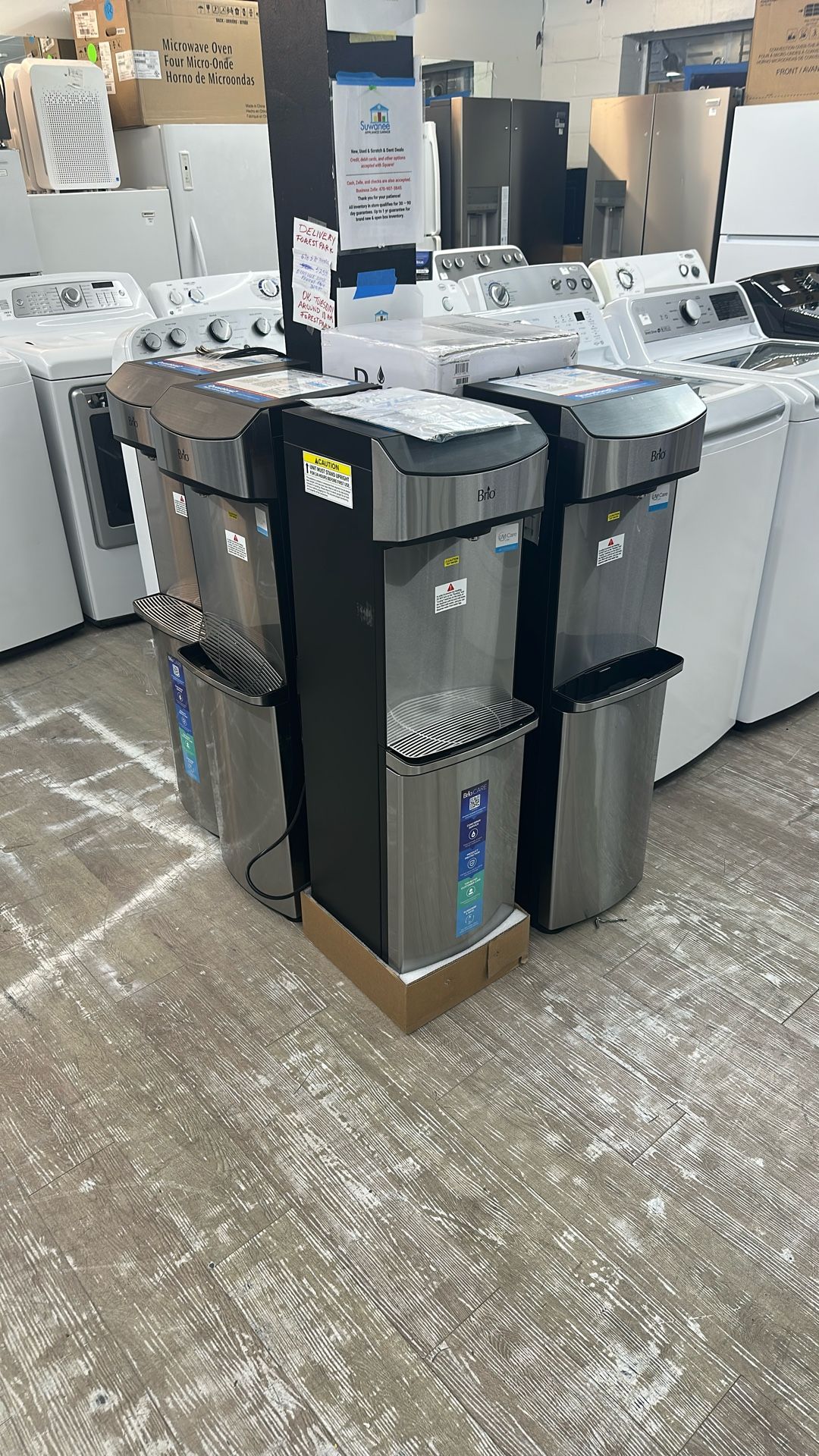 Brio 740 Bottom Load Water Dispensers (6 Available, Sold As Is)