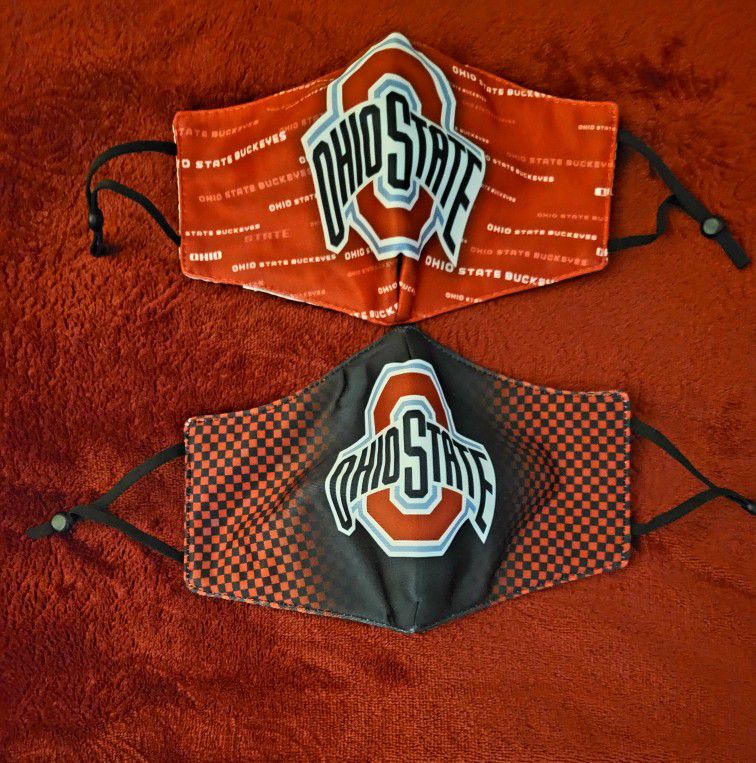 NWT ADULT FACE MASK OHIO STATE 2 PACK 