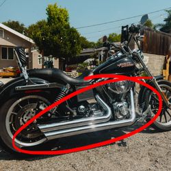 Harley Vance Hines Big Shots Exhaust Pipe Chrome - 2005 DYNA