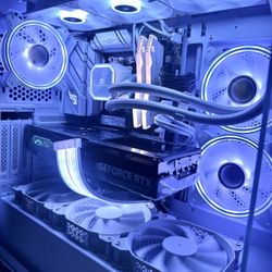 Gaming PC 7800X3D RTX 4070TISuper 32GB RAM 1TB SSD 850W PSU Liquid Cooling AIO ARGB