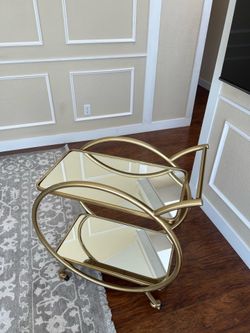 World Market Circular Bar Cart