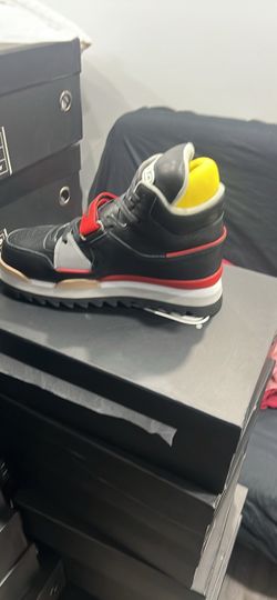 Terzo High-Top Sneakers Black Red Yellow