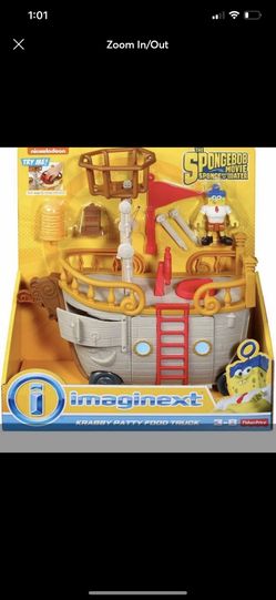 Imaginext SpongeBob Food Truck Playset (NIB) Hard To Find