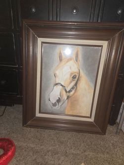 Sketch of a beautiful Palomino horse