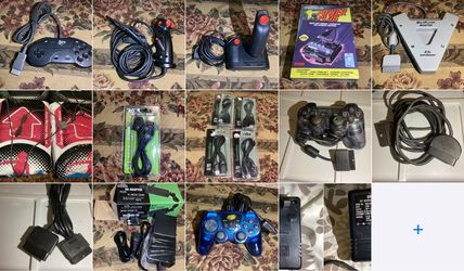 Atari Sega Sony PlayStation Video Game Accessories and controllers for sale