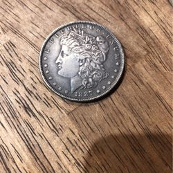 1887 Morgan Silver Dollar