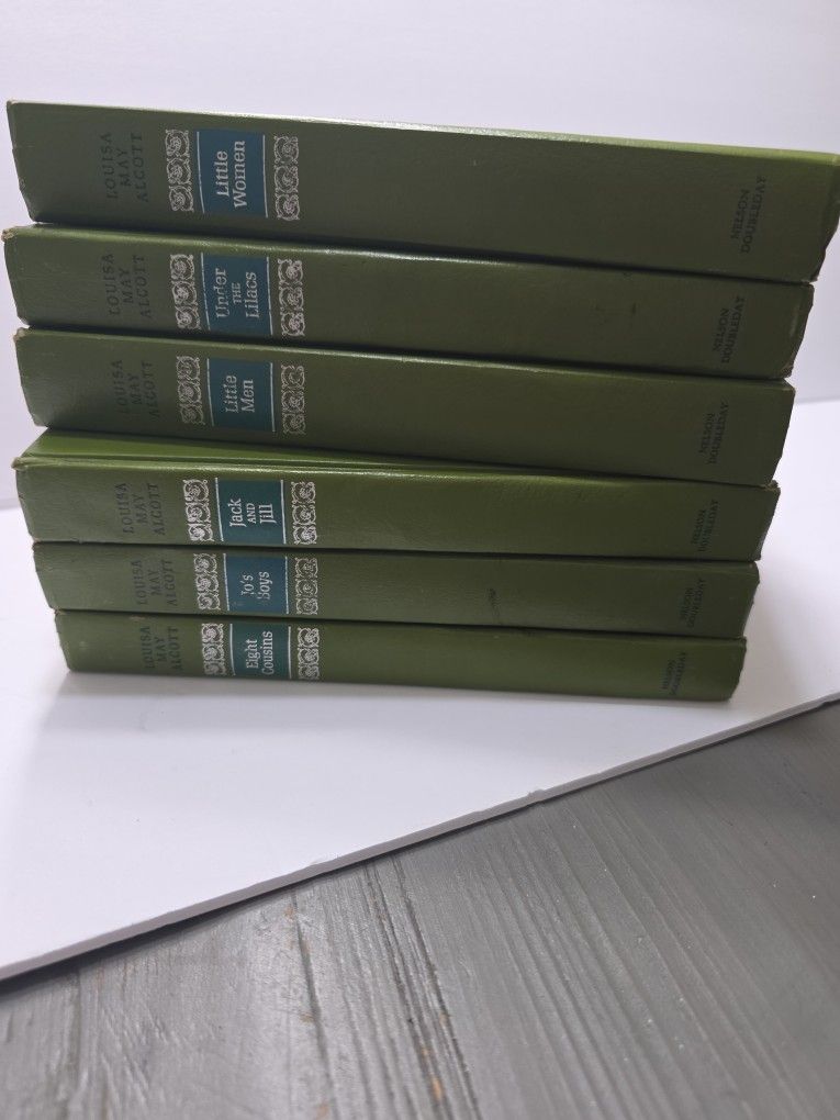 Vintage Louisa May Alcott Hardcover Book Set (1950s) – 6 Volumes