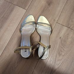 Golden Strappy Heels 