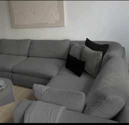 Cloud Couch Modular Sectional Sofa Gray