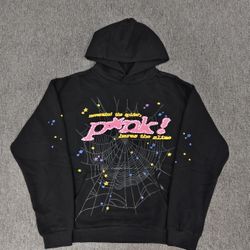 Black sp5der hoodie P*NK V1 