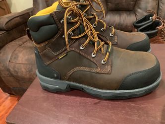 These are the Brazos Workhorse 3.0 EH Composite Toe Waterproof Work Boots