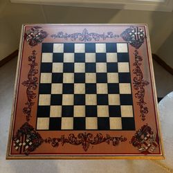 Inlaid Chess Table