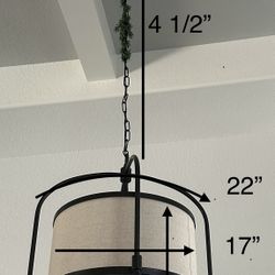 Bronze Color Lamp With LED Bulbs   CASH ONLY