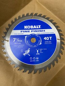 Kobalt 7 1/4 in saw blade 40T fine finish