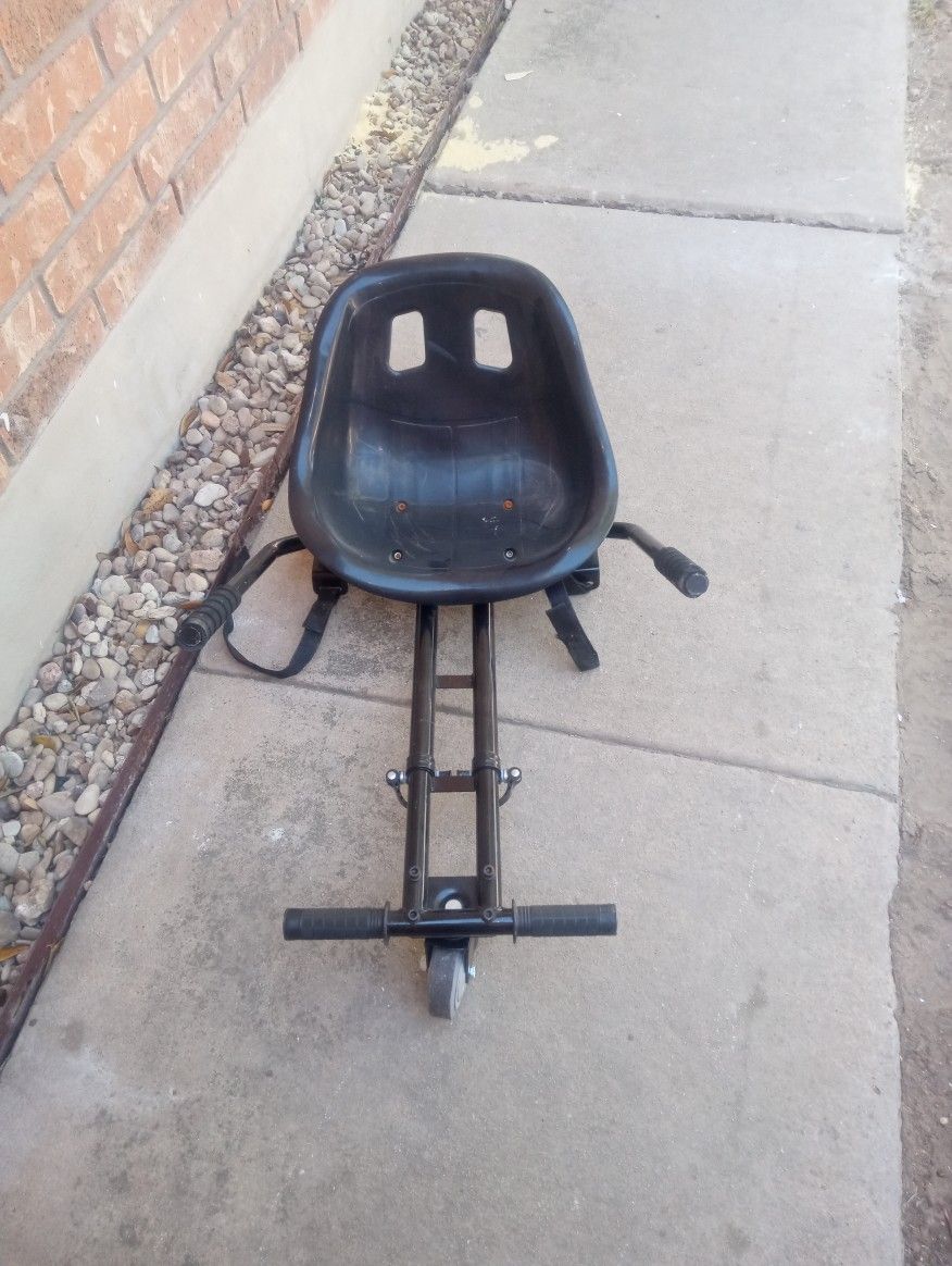 Hoverboard Go Kart Attachment Black In Good Condition