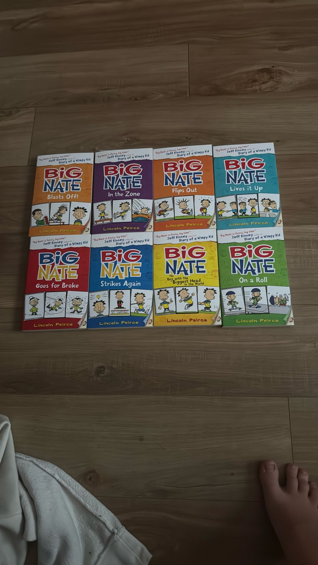 8 Big Nate Books And 1 Dog Man Book