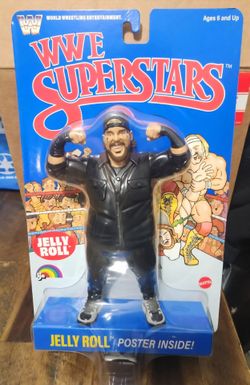 WWE Superstars Jelly Roll Action Figure Blue Card