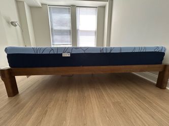 Flexispot Queen size Kana Japanese Joinery Bed oak color