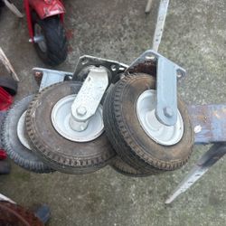 (4) Pnuematic Casters