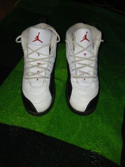 Air Jordan 12 White Black Sneakers