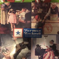 New Norman Rockwell set of 4 puzzle tin 