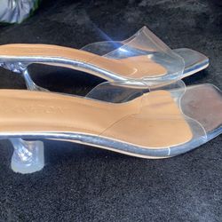 Clear heels 