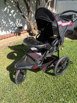Baby Trend Jogging Stroller Black and Red