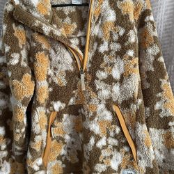 North Face Sherpa Fleece With Hood 