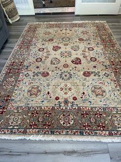 Elegant 5’3” x 7’6” Persian-Style Area Rug – Rakkas Traditional Oriental Carpet