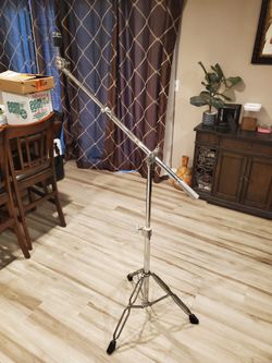 80's Ludwig Telescopic Boom Cymbal Stand w/Counterweight and Original Thumbnut