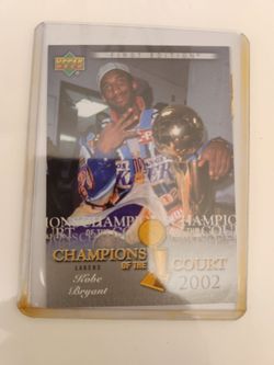 Kobe Bryant 2002 Upper Deck First Edition Champions of the Court Card
