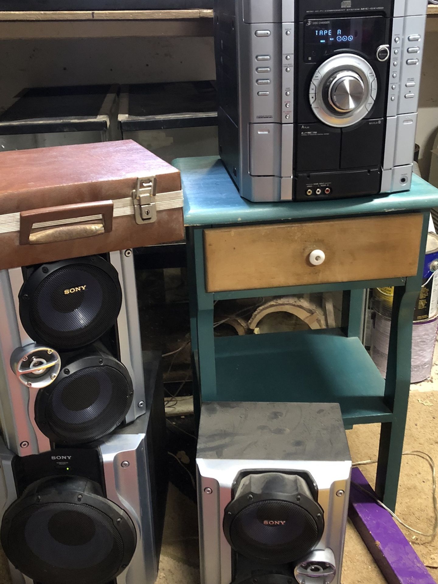 Sony Stereo System With Subwoofer