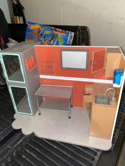 Doll play kitchen