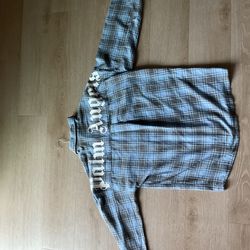 Palm Angels Blue Flannel