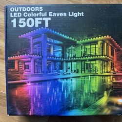 150FT Permanent Outdoor Lights,RGB Eaves Lights with App Control Remote,DIY Scene Modes IP67 Waterproof Outdoor Under Eave Lighting