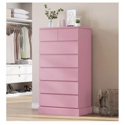 Pink Tall Dresser NEW