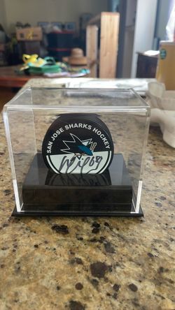 Signed San Jose Sharks Hockey Puck