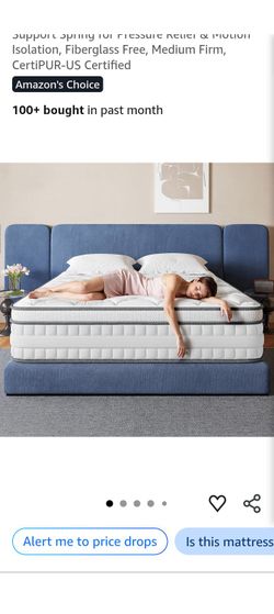 Med firm hybrid pillow top queen mattress
