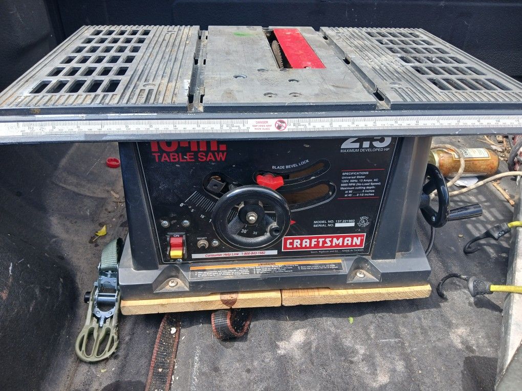 10" Craftsman Table Saw