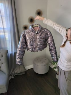 Metallic Cropped Jacket