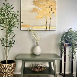 Sage green modern coffee table