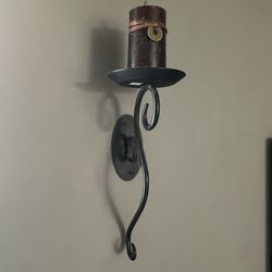 Black Wall Candle Holders 2