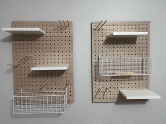 Pillowfort target set of two Pegboard Wall Organizer Set with Accessories