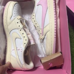 Travis Scott x Air Jordan 1 Retro Low OG 'Muslin Pink'