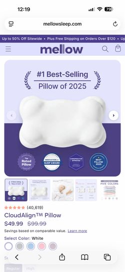 CloudAlign Mellow Pillow