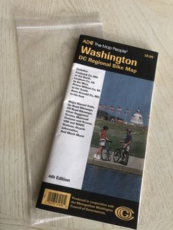 Vintage Washington DC Regional Bike Map 1995