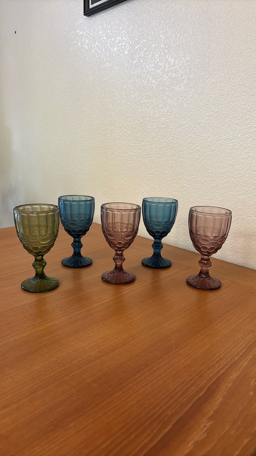 Vintage Glass Chalice Goblets