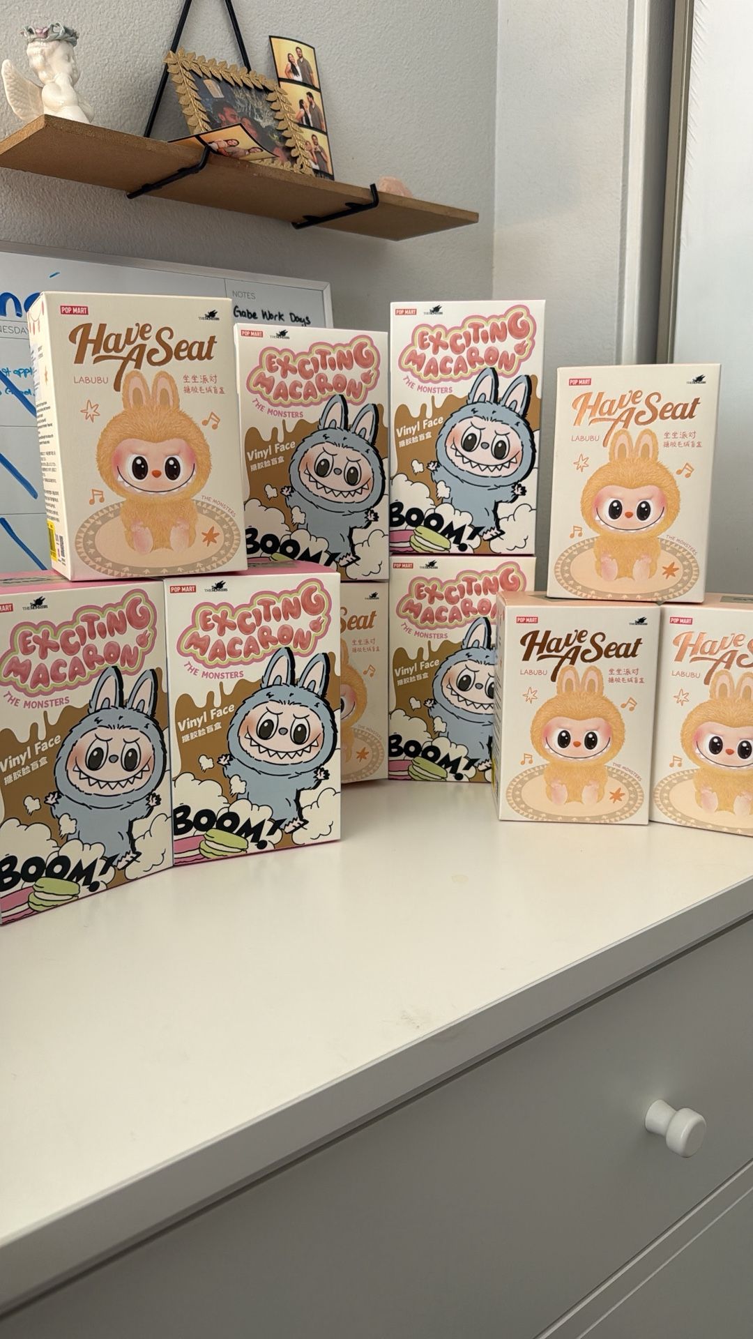 Labubus from the POP MART App